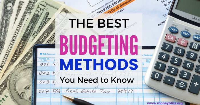 Budgeting methods