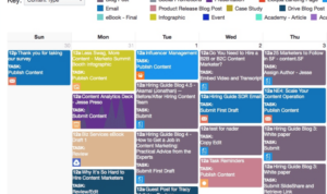 Creating a Content Marketing Calendar