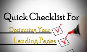 Creating a Landing Page Optimization Checklist