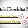 Creating a Landing Page Optimization Checklist