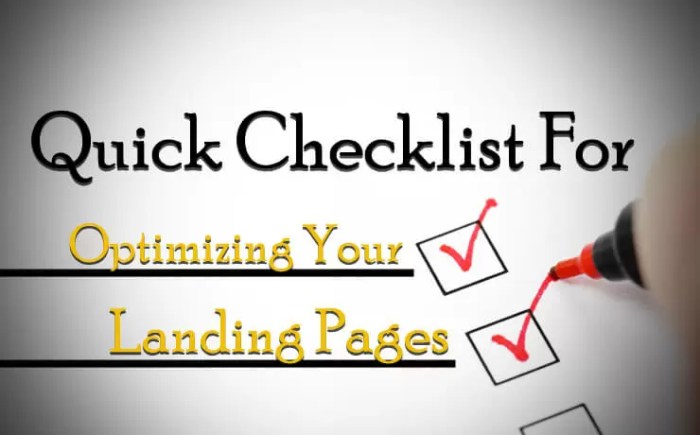 Creating a Landing Page Optimization Checklist